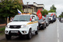 В Армавире прошел автопробег, организованный филиалом Краснодарское УТТ и СТ, в честь празднования Дня Победы