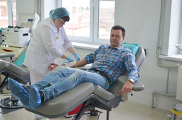 Молодые специалисты Березанского ЛПУМГ ООО «Газпром трансгаз Краснодар» приняли участие в краевой акции «Капля крови — ради жизни».