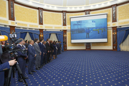 Торжественное открытие важнейшего производственного объекта в Киргизии (фото: ОсОО «Газпром Кыргызстан»)