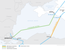 Завершена морская укладка газопровода «Турецкий поток»