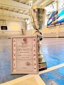 Кубок и грамота победителя IV чемпионата г. Каменск-Шахтинский по мини-футболу