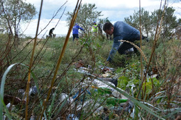 Работники Анапского ЛПУМГ очистили от мусора заповедник «Приазовский»