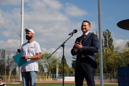 Во время торжественного открытия Спартакиады