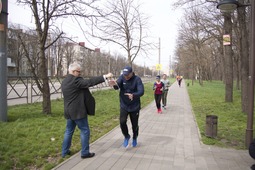 Участники забега «Главная гонка страны» в Краснодаре