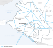 Схема магистральных газопроводов в Краснодарском крае