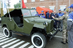 В Армавире прошел автопробег, организованный филиалом Краснодарское УТТ и СТ, в честь празднования Дня Победы
